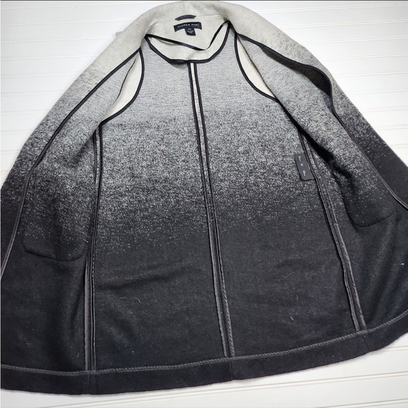 Andrew Marc Wool Blend Long Ombre Vest S - Picture 5 of 7